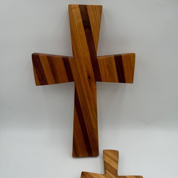 Natural Wooden Cross - Salvaged Wood Cross - Christian Cross - One of A Kind Cro - Picture 2 of 12